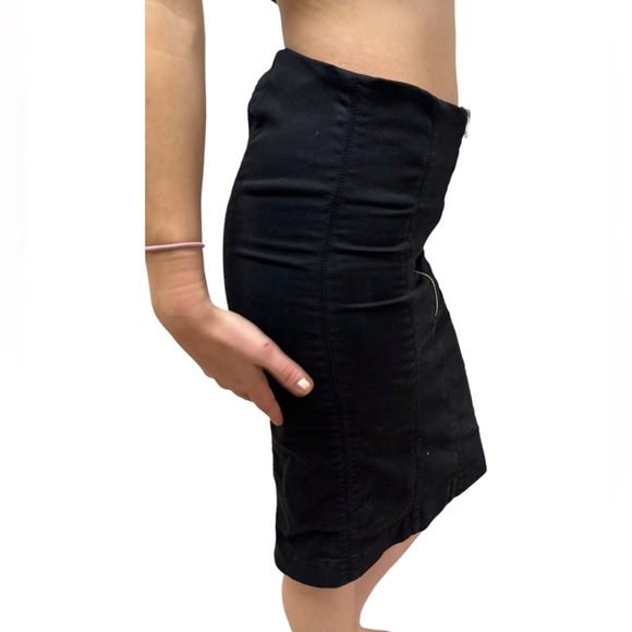 Joes Jeans The Legging Black Strapless Sweetheart Back Zip BodyCon Mini Dress - Picture 6 of 13